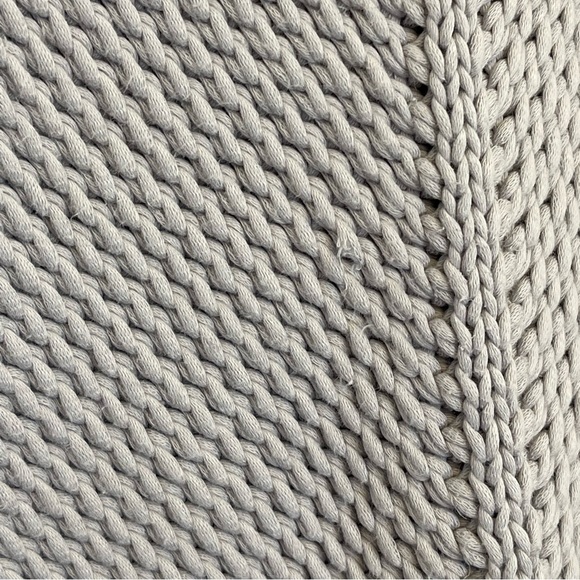 Banana Republic Chunky Knit Short Sleeves Heavy Gray Sweater Size Small - Picture 11 of 11